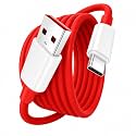 HANYCONY SuperVOOC 120W USB Type-C Cable Compatible with OnePlus 13s 13 13R 12 11 10T 9RT Nord Series CE4 CE3 Lite – Dash/Warp Charge Support | Original Charging Speed