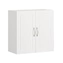 Haotian Wall Cabinet, Bathroom Storage, 23.6 x 11.8 x 23.6 in, MDF, White