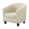HAOYONG 2 Piece Club Chair Slipcover Stretch Barrel Chair Covers Solid Tub Chair Slipcovers Soft Round Armchair Covers Removable Couch Furniture Protector Cover for Living Room