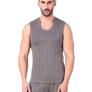 HAP Mens Kings Quilted Dark Grey Thermal