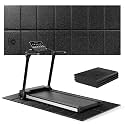 HAPBEAR Treadmill Mat, 55"x24"/68"x24"/79"x35.5" Non-Slip Foldable Exercise Equipment Mat for Walking Pad, Weight Bench, Noise Reducing Shock Absorbing Floor Protector for Home Gym, Carpet &amp; Hardwo