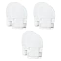 HAPIU Baby Newborn No Scratch Mittens Stay On, 100% Cotton Adjustable 0-12M