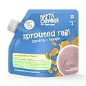 Happa Ragi Mango Banana Organic Cereal for Babies | Only 3 Ingredients | No Sugar, Oil, Milk Powder, Flavours or Colours | Traditional Porridge Recipe | Cooks in 3 Minutes | Stage 2 (6 Months+) | 200g Pack