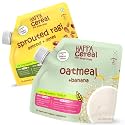 Happa Organic Food Oatmeal Porridge Mix Cereal 200 gm (Pack of 2, Ragi + Almonds + Dates &amp; Oatmeal + Banana)