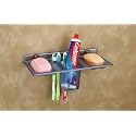 HAPPI Unbreakable ABS Plastic 4 in 1 Soap Dish Holder Glass Tumbler and Tooth Brush Holders, Soap Stand, Soap Case, Soap Holder Stand Wall Mounted for Bathroom (Blue)