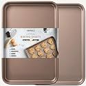 HAPPIELS 13 x 18 inch Nonstick Half Sheet Pan 2-Pack, PFOA &amp; BPA Free