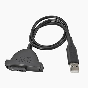 happihoppers usb 20 to slimline sata 76 pin 13-pin laptop cdrom optical drive adapter support slim only sata laptop drive dvd ram dvd-rw dvd rom