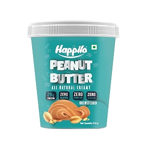 happilo all natural peanut butter creamy 500g protein rich roasted peanuts no added sugar