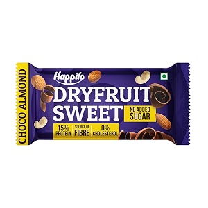 happilo choco almonds healthy dry fruit bar 35g healthy snack high in protein nuts no added sugar