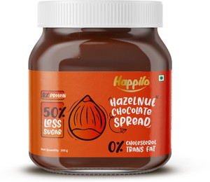 happilo chocolate hazelnut spread low carb chocolate dessert spread smooth  delicious 200 g