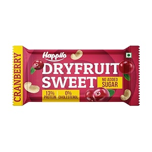 happilo cranberry cashews healthy dry fruit bar 35g healthy snack high in protein nuts no added sugar