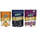 Happilo Dried Premium International Omani Dates, 250 Gram &amp; Premium Afghani Seedless Black Raisins, 250 Gram &amp; Premium 100% Natural Californian Walnut Kernels,Dried, 200 Gram