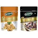 Happilo Premium 100% Natural Californian Walnut Kernels,Dried,200g &amp; Premium International fresh Queen Kalmi Dates, 200gm