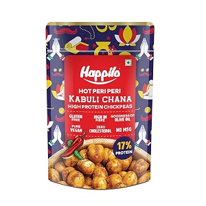 happilo premium super snack peri peri chickpeas 110g crunchy and delicious super healthy