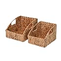 happimess Havanah 2-Piece Slanted Pantry Baskets Hyacinth 11", Natural