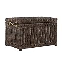 happimess Jacob 30.7" Collapsible Wicker Storage Trunk, Brown