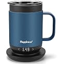 Happiness Self-Heating Coffee Mug,16oz Temperature Control Smart Cup