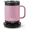 Happiness Self-Heating Coffee Mug,16oz Temperature Control Smart Cup