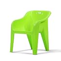 HAPPY BEAR Plastic Kids Chair | Plastic Chair for Baby and Kids |Kids Study Chairs for 2 to 5 Years | Durable and Lightweight |Indoor or Outdoor Use for Boys Girls Aged 2+ (Green)
