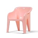 HAPPY BEAR Plastic Kids Chair | Plastic Chair for Baby and Kids |Kids Study Chairs for 2 to 5 Years | Durable and Lightweight |Indoor or Outdoor Use for Boys Girls Aged 2+ (Light Pink)