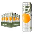 Happy Being Orange Sparkling White Tea, Antioxidant, 12oz 16 Pack