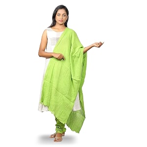 happy bunny pure cotton dupatta for women 25m soft lightweight and breathable skin chunni versatile solid color stole for everyday styling and festive outfits