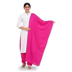 happy bunny pure cotton dupatta for women 25m soft lightweight and breathable skin chunni versatile solid color stole for everyday styling and festive outfits