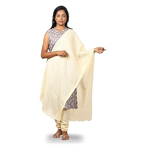 happy bunny pure cotton dupatta for women 25m soft lightweight and breathable skin chunni versatile solid color stole for everyday styling and festive outfits