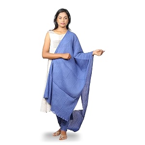happy bunny pure cotton dupatta for women 25m soft lightweight and breathable skin chunni versatile solid color stole for everyday styling and festive outfits