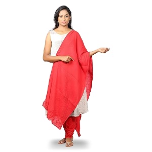 happy bunny pure cotton dupatta for women 25m soft lightweight and breathable skin chunni versatile solid color stole for everyday styling and festive outfits