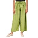 Happy Bunny Stylish Rayon Palazzo Pants for Girls – Skin Friendly, Solid Flowy Design with Mild Shine, Regular Fit Full Length Wide Leg Trousers for Party &amp; Outdoor Wear