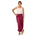 Happy Bunny Stylish Rayon Palazzo Pants for Girls – Skin Friendly, Solid Flowy Design with Mild Shine, Regular Fit Full Length Wide Leg Trousers for Party &amp; Outdoor Wear