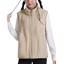 Happy Cherry 2025 Kids Winter Fleece Vest Boys Girls Fleece Stand Collar Fuzzy Fall Winter Warm Outerwear with Pockets