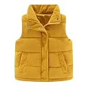 Happy Cherry Corduroy Vest for Toddler Baby Sleeveless Winter Jacket Stand Collar Thick Warm Coat 1-10Y
