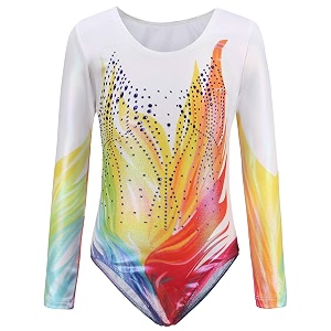 happy cherry girls gymnastics leotard sleeveless fitness outfit unitard dance clothing leotard bodysuit 3-14 year