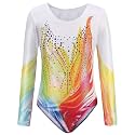 Happy Cherry Girls Gymnastics Leotard Sleeveless Fitness Outfit Unitard Dance Clothing Leotard Bodysuit 3-14 Year