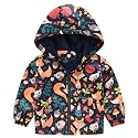 Happy Cherry Kids Boys Girls Fleece Lined Windbreaker Jacket Fashion Prints Hoodie for Fall Winter