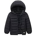 Happy Cherry Kids Lightweight Puffer Jacket Packable Bubble Coat Down Cotton Coats Zip Up Hooded Outwear