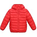 Happy Cherry Kids Lightweight Puffer Jacket Packable Bubble Coat Down Cotton Coats Zip Up Hooded Outwear