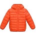 Happy Cherry Kids Lightweight Puffer Jacket Packable Bubble Coat Down Cotton Coats Zip Up Hooded Outwear