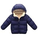 Happy Cherry Toddler Down Jacket Removable Hooded Windproof Snow Winter Coat Outwear