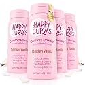 HAPPY CURVES Talc-Free Anti-Chafe Deodorant Body Dusting Powder for Women