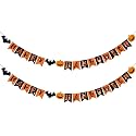 2 Pack Happy Halloween Banner Decorations Halloween Banner Hanging Garland