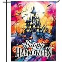 Happy Halloween Garden Flag 12x18 Inch Haunted