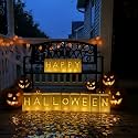 WYMM Happy Halloween Light Up Letters, Confetti &amp; 30 Tea Light Candles