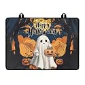 Happy Halloween Stove Top Dust Cover, Anti Scalding Flat Range Stove Top Protector, Elastic Dish Drying Mats for Kitchen, Induction Cooktop Cover with Two Hook 30 x 21 Inch