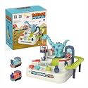 HAPPY HUES® Car Adventure Race Track with Parking Lot- Playsets for Toddler- Simulating Driving Steering Wheel Musical Toys for Boys & Girls 3 4 5 6 7 8 Years Old (Style 06)