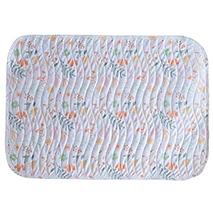 leaves print waterproof multipurpose large premium baby mat for diaper changing playtime naptime amp tummy time  easy to clean amp carry amp travel friendly  ideal for giftingbaby shower