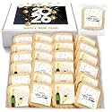 Happy New Years Cookies Individually Wrapped Treats 2026 Gift Theme Party Favors 24 Pack Bulk for Party Sugar Cookie Snacks