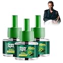 Happy Nights Neem Mosquito Refill | Herbal Neem Repellent | Repellent | Insect Vaporizer | Prevent from Dengue | Completely Herbal Safe for Children | 45 ml (Pack of 3 Refill plus 1 machine)